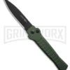 AKC X-treme Ace1 Green Automatic Knife - Black Plain