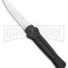 AKC X-treme Ace Black Automatic Knife - Satin Plain -Kershaw Store AKC X TREME ACE Side Opening Automatic Knife Black Satin BHQ 100386 kp open large