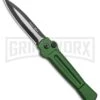 AKC X-treme Ace Green Automatic Knife - Black Two Tone Plain -Kershaw Store AKC X treme Ace Auto Green Black TT ACE GTT BHQ 136921 jr large