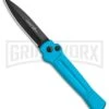 AKC X-treme ACE Light Blue Automatic Knife - Black -Kershaw Store AKC X treme Ace Auto Light Blue Black ACE LBLB BHQ 115396 jr large