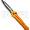 AKC X-treme Ace Orange Automatic Knife - Two Tone Dagger Plain