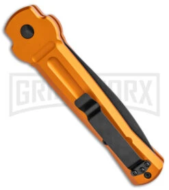 AKC X-treme Ace Orange Automatic Knife - Two Tone Dagger Plain -Kershaw Store AKC X treme Ace Auto Orange TT BHQ 143389 jr side large
