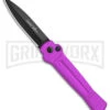 AKC X-treme Ace Purple Automatic Knife - Black Plain -Kershaw Store AKC X treme Ace Auto Purple Black BHQ 179221 jr large