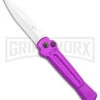 AKC X-treme Ace Purple Automatic Knife - Stonewash Plain