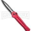 AKC X-treme Ace Red Automatic Knife - Two Tone Plain -Kershaw Store AKC X treme Ace Auto Red TT BHQ 143382 jr large