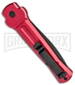 AKC X-treme Ace Red Automatic Knife - Two Tone Plain 8 AKC X-treme Ace Red Automatic Knife - Two Tone Plain -Kershaw Store AKC X treme Ace Auto Red TT BHQ 143382 jr side large
