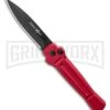 AKC X-treme Ace Red Automatic Knife - Black Plain -Kershaw Store AKC X treme Ace Automatic Knife Red 3.6 Black BHQ 123056 LS large