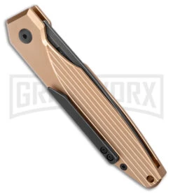 AKC X-treme Dandy Tan Aluminum Automatic Knife - Black Stonewash 8 AKC X-treme Dandy Tan Aluminum Automatic Knife - Black Stonewash -Kershaw Store AKC X treme Dandy Tan Aluminum Auto Black SW BHQ 176846 jr side large