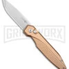 AKC X-treme Dandy Tan Aluminum Automatic Knife (Stonewash) -Kershaw Store AKC X treme Dandy Tan Aluminum Auto SW BHQ 176851 jr large