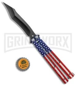 American Flag Balisong Butterfly Knife Black - Blade Pain 9 American Flag Balisong Butterfly Knife Black - Blade Pain -Kershaw Store American Flag Balisong Butterfly Black Blade BF 202 5 GX 37597 jr bottlecap large