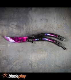Andux CS Stardust/Black Balisong Butterfly Trainer - Stardust Plain -Kershaw Store Andux CS Stardust Black Balisong Butterfly Trainer kp steel large