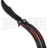 Andux CS Black/Red Balisong Butterfly Trainer - Black Plain 2 Andux CS Black/Red Balisong Butterfly Trainer - Black Plain -Kershaw Store Andux CS black red trainer black BP 24570 er large