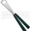 BB Barfly Green Circuit Bottle Opener Butterfly Trainer - Satin -Kershaw Store BB Barfly Bottle Opener Butterfly Trainer Circuit Green Black BHQ 75545 jr large