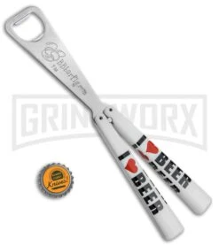 BB Barfly I Heart Beer Bottle Opener Butterfly Trainer -Kershaw Store BB Barfly Bottle Opener Butterfly Trainer I Heart Beer BHQ 82966 jr bottlecap large