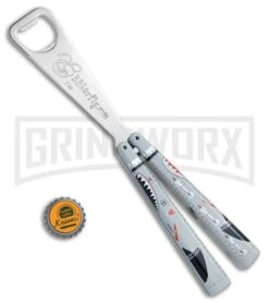 BB Barfly Shark Teeth Bottle Opener Butterfly Trainer - Satin -Kershaw Store BB Barfly Bottle Opener Butterfly Trainer Shark Teeth BHQ 75547 jr bottlecap large