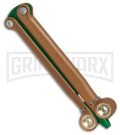 BaliYo By Spyderco Butterfly Pen Flipper Green/Brown 11 BaliYo By Spyderco Butterfly Pen Flipper Green/Brown -Kershaw Store BaliYo by Spyderco Butterfly Pen Fisher Space Pen Green Brown USA Made BHQ 71877 er spine large