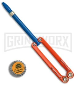 BaliYo By Spyderco Butterfly Pen Flipper Orange/Blue 10 BaliYo By Spyderco Butterfly Pen Flipper Orange/Blue -Kershaw Store BaliYo by Spyderco Butterfly Pen Fisher Space Pen Orange Blue USA Made BHQ 71880 er bottlecap large