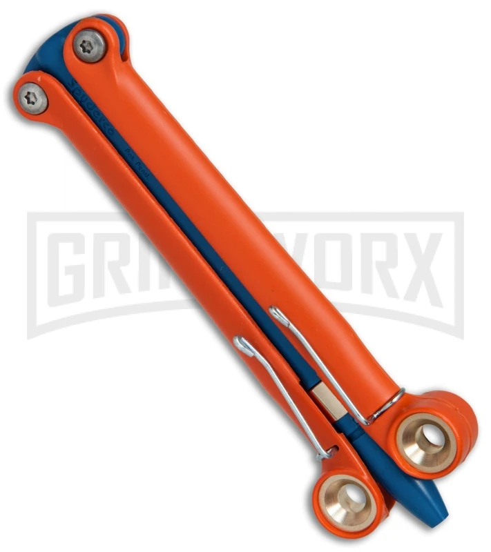 BaliYo By Spyderco Butterfly Pen Flipper Orange/Blue 4 BaliYo By Spyderco Butterfly Pen Flipper Orange/Blue - Image 2