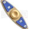 Bastion Small EDC Fidget Spinner - Gold Titanium/Blue G-10 -Kershaw Store Bastion Small EDC Spinner Fidget Toy Gold ti blue G10 BHQ 66575 er large