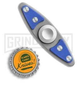 Bastion Small EDC Fidget Spinner - Titanium/Blue G-10 -Kershaw Store Bastion Small EDC Spinner Fidget Toy bb ti blue G10 BHQ 66576 er size large