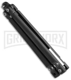 Bear OPS Bear-Song II Black Balisong Butterfly Knife (4.5" Black/Trainer Plain) -Kershaw Store Bear OPS Bear song II Butterfly Black G 10 B 200 SET 35 BHQ 50068 jr side large