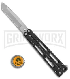 Bear OPS Bear-Song IV Black Tanto Butterfly Knife - Bead Blast Plain 9 Bear OPS Bear-Song IV Black Tanto Butterfly Knife - Bead Blast Plain -Kershaw Store Bear Ops Bear Song IV tanto black bb BHQ 39364 er size large