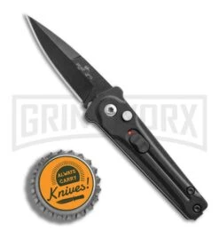 Bear Ops Black Bold Action III Mini Automatic Knife - Black Plain -Kershaw Store Bear Ops Bold Action III mini black black BHQ 68882 er bottlecap large