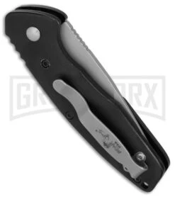 Bear OPS Bold Action X Black Aluminium Automatic Knife - Bead Blast Plain -Kershaw Store Bear Ops Bold Action X black aluminum BB BHQ 82584 er side large