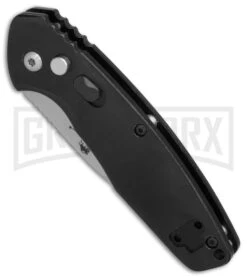 Bear OPS Bold Action X Black Aluminium Automatic Knife - Bead Blast Plain -Kershaw Store Bear Ops Bold Action X black aluminum BB BHQ 82584 er spine large