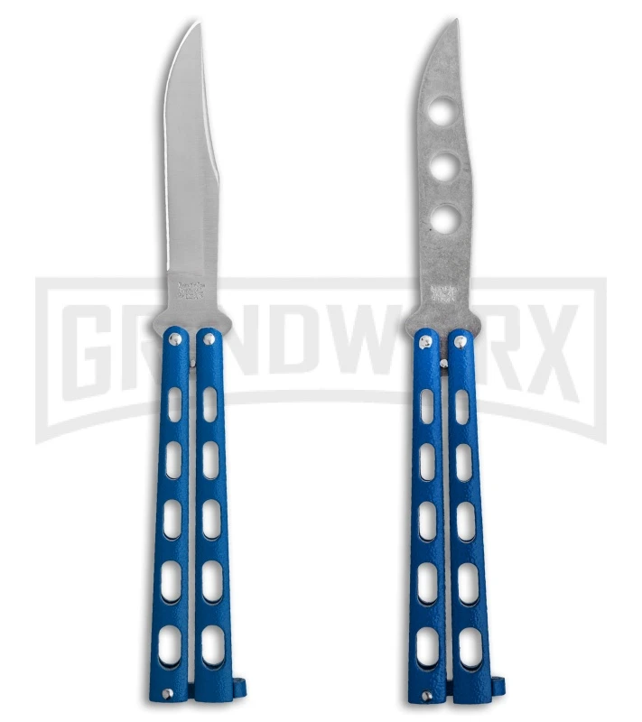 Bear & Son 114BL & 114BLTR Blue Butterfly Knife 2-Pack 3 Bear & Son 114BL & 114BLTR Blue Butterfly Knife 2-Pack