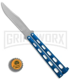 Bear & Son 114BL & 114BLTR Blue Butterfly Knife 2-Pack 17 Bear & Son 114BL & 114BLTR Blue Butterfly Knife 2-Pack -Kershaw Store Bear and Son 2 Pack Butterfly Special Blue BHQ 88811 er sharp bottlecap large