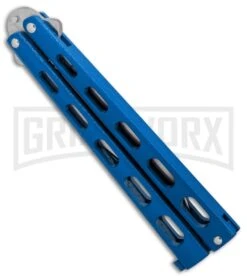 Bear & Son 114BL & 114BLTR Blue Butterfly Knife 2-Pack 16 Bear & Son 114BL & 114BLTR Blue Butterfly Knife 2-Pack -Kershaw Store Bear and Son 2 Pack Butterfly Special Blue BHQ 88811 er sharp spine large