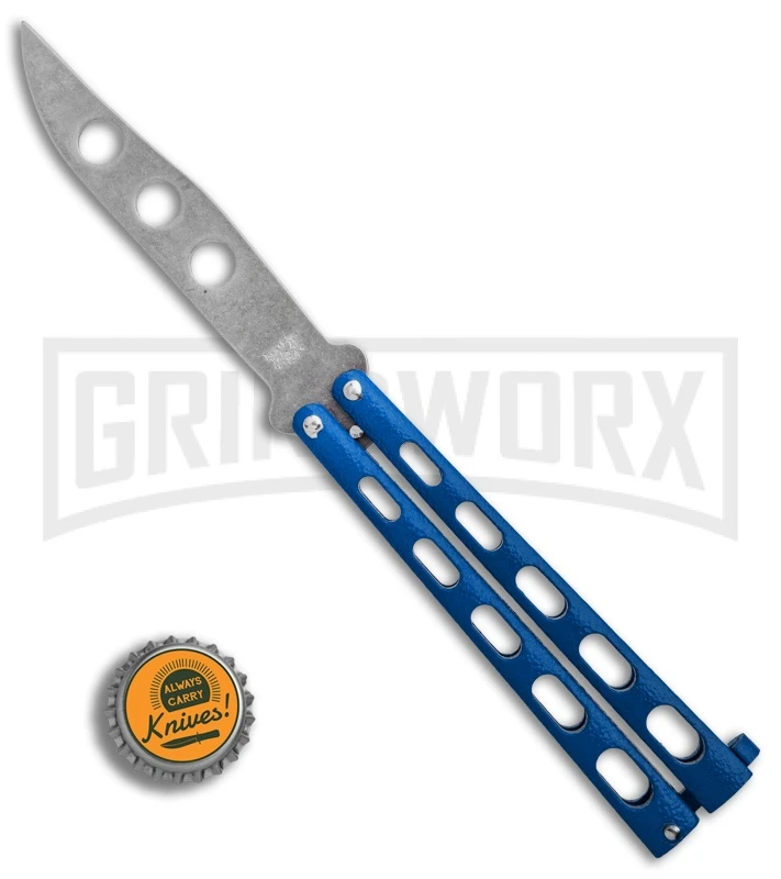 Bear & Son 114BL & 114BLTR Blue Butterfly Knife 2-Pack 11 Bear & Son 114BL & 114BLTR Blue Butterfly Knife 2-Pack - Image 9