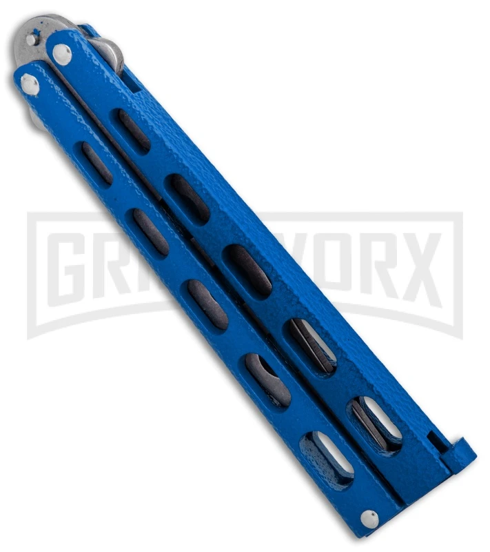 Bear & Son 114BL & 114BLTR Blue Butterfly Knife 2-Pack 9 Bear & Son 114BL & 114BLTR Blue Butterfly Knife 2-Pack - Image 7