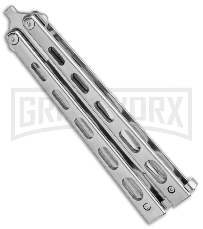 Bear & Son Anniversary SS14-D2 Polished Butterfly Knife (5" Satin) 5 Bear & Son Anniversary SS14-D2 Polished Butterfly Knife (5" Satin) - Image 3