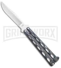 Bear & Son 114GX Galaxy Butterfly Knife - Satin Plain