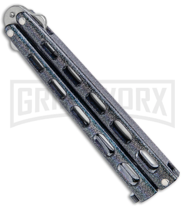 Bear & Son 114GX Galaxy Butterfly Knife - Satin Plain 5 Bear & Son 114GX Galaxy Butterfly Knife - Satin Plain - Image 3