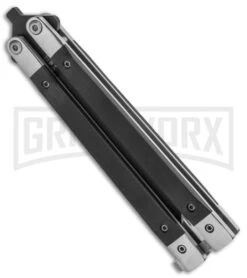 Kershaw Store -Kershaw Store Bear and Son Butterfly Knife Black G 10 Black G17B BHQ 92673 jr spine large