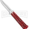 Benchmark BM009 Red Balisong Butterfly Knife - Satin Plain