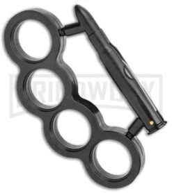 Black Bullet Paper Weight Belt Buckle 4-Finger Knuckles -Kershaw Store Black Bullet Paper Weight Belt Buckle 4 Finger Knuckles GX 37440 jr side large