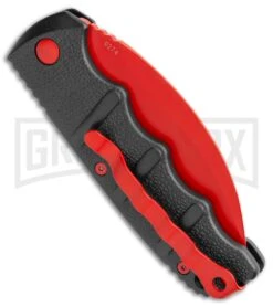 Boker Kalashnikov Black Widow Automatic Knife - Hawkbill Red Plain -Kershaw Store Boker Black Widow Hawkbill Kalashnikov Auto Black Red 01KALS70NSOI BHQ 103274 jr side large