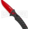 Boker Plus Black Widow Strike Automatic Knife - Drop Point Red -Kershaw Store Boker Black Widow Strike Drop DP Black Red 01BO434NSOI BHQ 97030 jr large