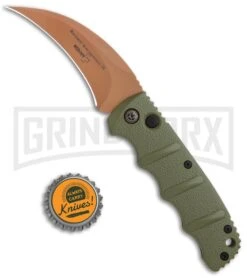 Boker Kalashnikov Desert Warrior Hawkbill Automatic Knife - Copper Plain 9 Boker Kalashnikov Desert Warrior Hawkbill Automatic Knife - Copper Plain -Kershaw Store Boker Desert Warrior Kalashnikov Hawkbill Auto OD Green Copper 01KALS69NSOI BHQ 103273 jr bottlecap large