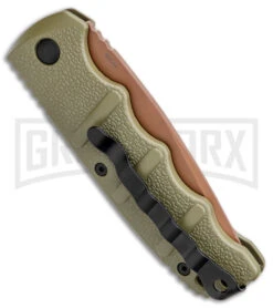 Boker Kalashnikov Desert Warrior Tanto Automatic Knife - Copper Plain 8 Boker Kalashnikov Desert Warrior Tanto Automatic Knife - Copper Plain -Kershaw Store Boker Desert Warrior Kalashnikov Tanto Auto OD Green D2 Copper BHQ 96967 jr side large