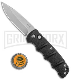 Boker Kalashnikov Black Automatic Knife - Drop Point Bead Blast Plain -Kershaw Store Boker Kalashnikov Auto Black D2 SW BHQ 144760 jr bottlecap large