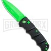 Boker Kalashnikov Automatic Knife - D2 Dagger Electric Green Plain -Kershaw Store Boker Kalashnikov Black Widow Green jr large
