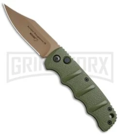 Boker Kalashnikov Desert Warrior Bowie Automatic Knife - Copper Plain