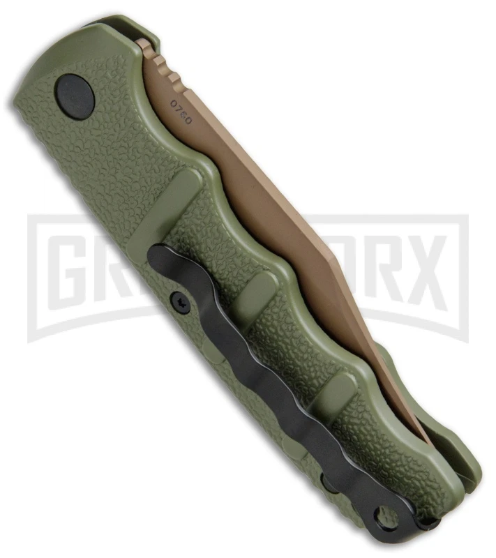 Boker Kalashnikov Desert Warrior Bowie Automatic Knife - Copper Plain 5 Boker Kalashnikov Desert Warrior Bowie Automatic Knife - Copper Plain - Image 3