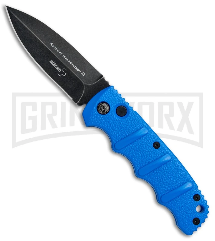 Boker Kalashnikov Blue Automatic Knife - Dagger Smokewash Plain 3 Boker Kalashnikov Blue Automatic Knife - Dagger Smokewash Plain