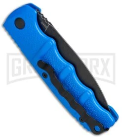 Boker Kalashnikov Blue Automatic Knife - Dagger Smokewash Plain 12 Boker Kalashnikov Blue Automatic Knife - Dagger Smokewash Plain -Kershaw Store Boker Kalashnikov Dagger Auto Blue Black 01KALS32N BHQ 75530 jr side 2 large